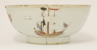 Lot 326 - A Chinese export famille rose punch bowl