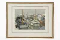 Lot 531 - Donald Greig RSMA FRSA (1916 - 2009)
‘ROW OF FISHING BOATS