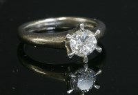 Lot 200A - A single stone diamond ring
