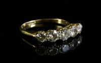 Lot 203 - A graduated five stone diamond ring