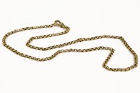 Lot 203A - A gold belcher link neck chain
