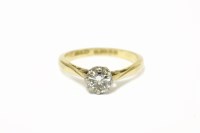 Lot 290 - An 18ct gold single stone diamond ring
2.41g