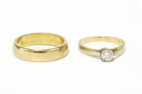 Lot 299 - An 18ct gold single stone diamond ring