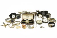 Lot 269 - A collection of costume jewellery and watches