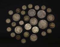 Lot 142 - A quantity British and world silver coins