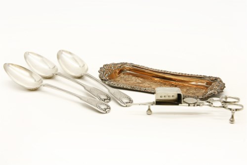 Lot 342 - Three 19th century silver tablespoons