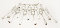 Lot 330 - Silver cutlery