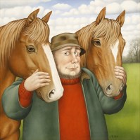 Lot 256 - Fred Aris (1932-1995)
EQUINE FRIENDS
Signed l.r.