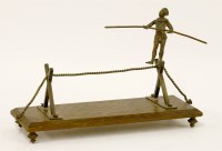 Lot 15 - An unusual French tightrope walker figure