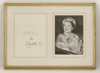 Lot 257 - The Queen Mother's Christmas cards