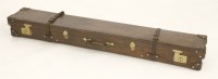 Lot 258 - A large leather rod case