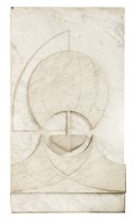 Lot 231 - A large Art Deco marble wall plaque