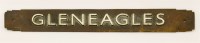 Lot 273 - A golf interest 'Gleneagles' Art Deco bronze sign