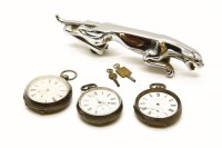 Lot 332 - Three silver pocket watches