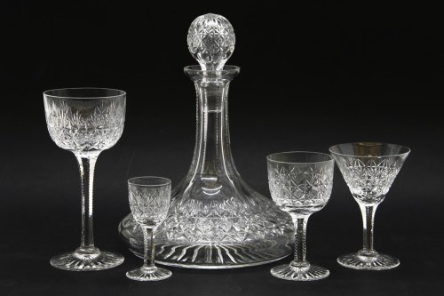 Lot 554 - A quantity of Thomas Webb 'Wellington' cut crystal glasses and decanters