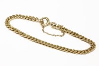 Lot 200 - A 9ct gold curb link bracelet with bolt ring clasp
13.21g size N