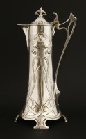Lot 11 - A WMF plated wine jug and cover