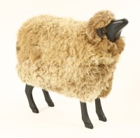 Lot 258 - A sheep footstool