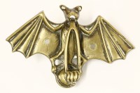 Lot 29 - An Arts and Crafts brass bat door knocker