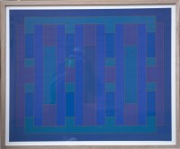Lot 348 - Peter Stroud (1921-2012)
UNTITLED - DARK BLUE
Screenprint in colours
