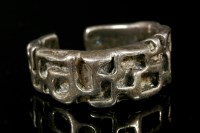 Lot 696 - A Norwegian silver sterling silver tapered band ring