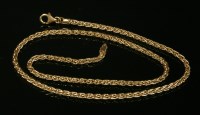 Lot 354 - An 18ct gold palmier chain