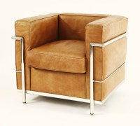 Lot 248 - A tan leather 'LC2' armchair