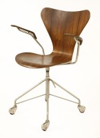 Lot 369 - A Model 3217 rosewood desk chair