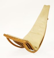Lot 387 - A laminated rocking chair