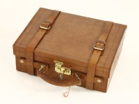 Lot 257 - An AKAH brown leather cartridge case