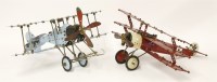 Lot 101 - A fully assembled First World War BE2 'Biggles' biplane by Meccano