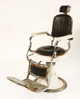 Lot 264 - An Italian iron-framed barber's chair