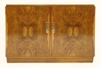 Lot 104 - An Art Deco walnut sideboard