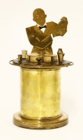 Lot 151 - An Art Deco brass 'Barman' cigarette dispenser