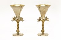 Lot 161 - A pair of Elizabeth II silver goblets