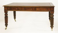 Lot 644 - A Victorian mahogany library table