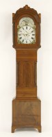 Lot 610 - A George III inlaid mahogany eight day long case clock