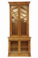 Lot 507 - A Victorian burr walnut  bookcase