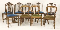 Lot 660 - A set of six mahogany dining chairs