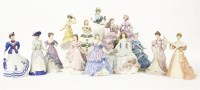 Lot 229 - A large collection of Wedgwood limited edition ceramic figurines of  ladies