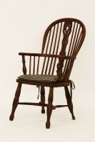 Lot 518 - A yew wood and ash Windsor chair