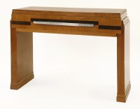 Lot 153 - An Art Deco walnut and mahogany side table
