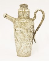 Lot 205 - A Chinese export silver cocktail shaker