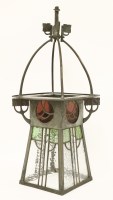 Lot 211 - An Arts and Crafts Glasgow School hall lantern