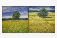 Lot 472 - Two Sarawut (Contemporary) 
Trees in fields
oil on canvas