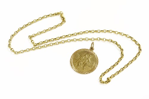Lot 39 - A 9ct gold belcher chain