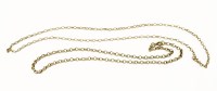 Lot 32 - A 9ct gold belcher chain