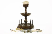 Lot 210 - A Victorian treen reel stand