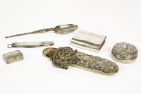 Lot 144 - A group of miscellaneous silver