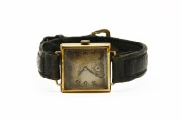 Lot 84 - A gentleman's 18ct gold wristwatch
